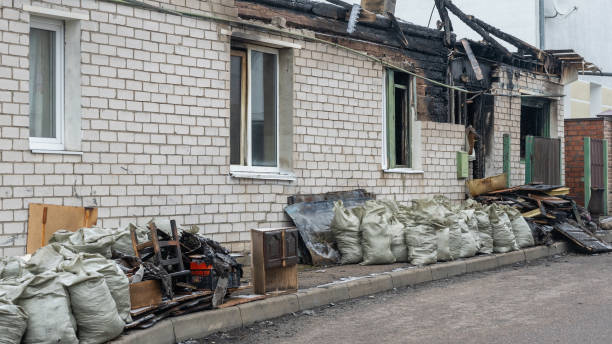 Professional Fire Damage Removal technician working in Big Lake, TX